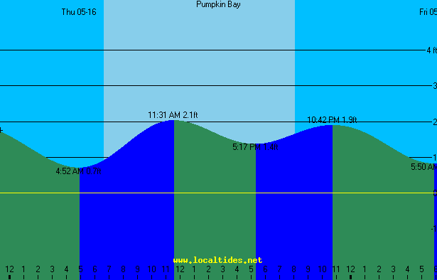 Pumpkin Bay Tide Chart