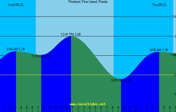 Pineland Tide Chart